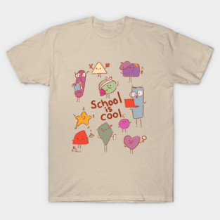Kawaii shapes school is cool T-Shirt