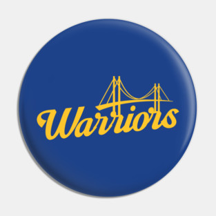Warriors Basketball Retro v2 Pin