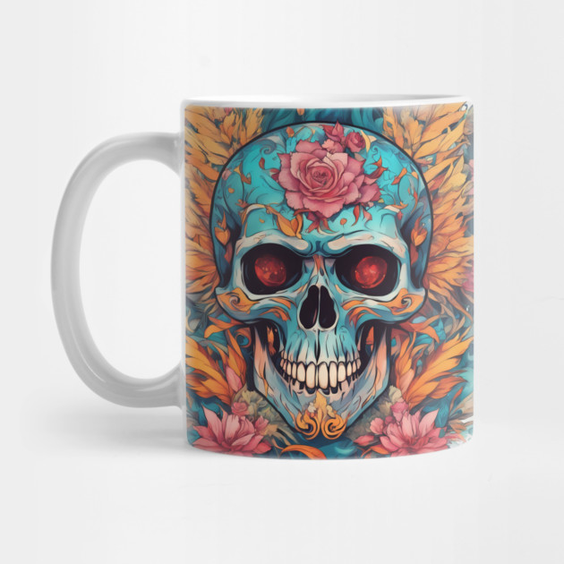 Cool Skull With Flower New Variant by animegirlnft