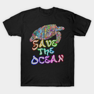 Save The Ocean - Turtle - Rainbow T-Shirt
