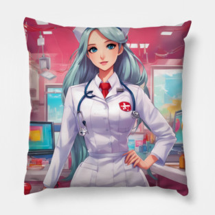 Cool Hero Dreams Beautifull Anime Nurse Pillow