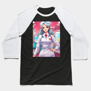 Cool Hero Dreams Beautifull Anime Nurse Baseball T-Shirt