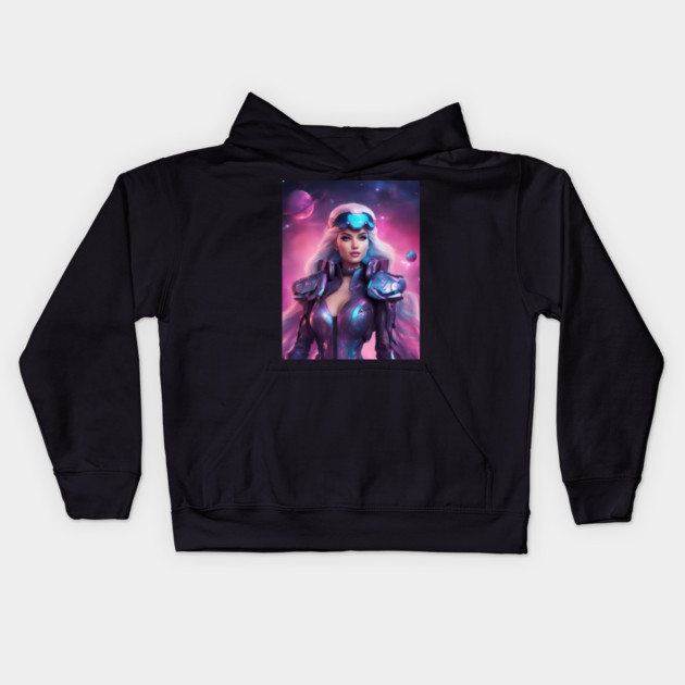 Top Hot Anime Hero astronaut Kids Hoodie by animegirlnft