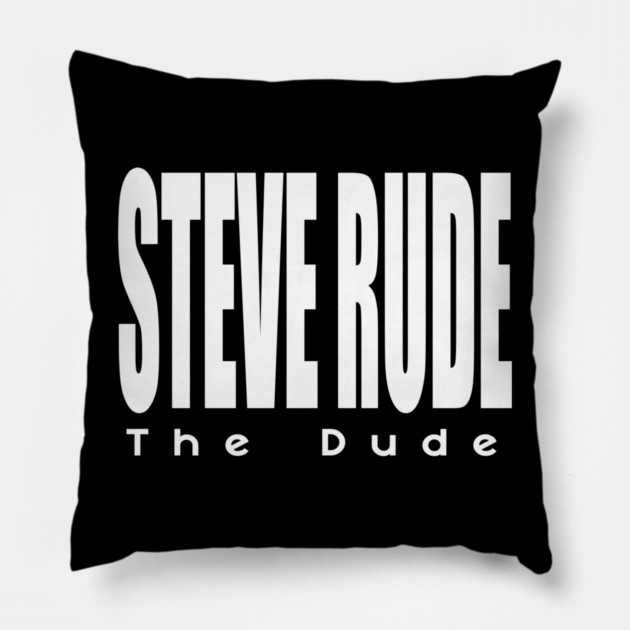 Steve Rude the Dude Logo Shirt Pillow by Steve Rude the Dude