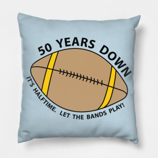 50th Birthday Football Pillow