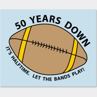 50th Birthday Football Posters and Art