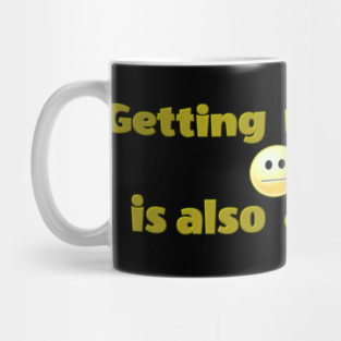 Getting no message is also a message | Black Hoodies Motiv Mug