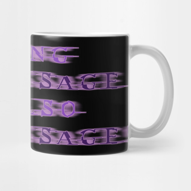 NO MESSAGE is a message (Purple text) | Black Hoodies Motiv by MotiVVaTTi