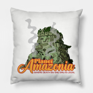 Planet Amazonia Pillow