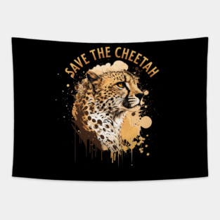 Save the Cheetah Tapestry