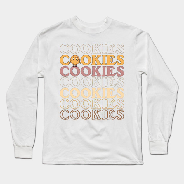 COOKIES, chocolate chip Long Sleeve T-Shirt by HolidayBug