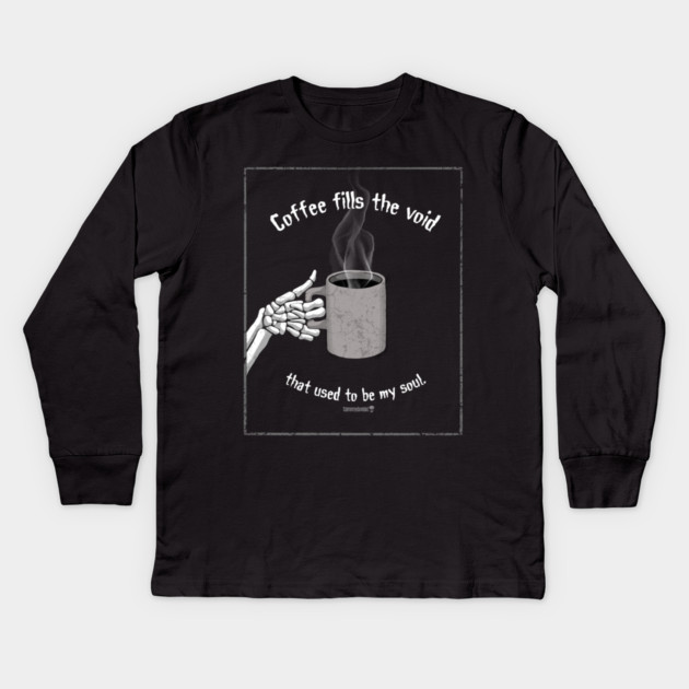 Coffee time. Kids Long Sleeve T-Shirt by Tommy Devoid