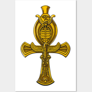 Ankh Cross Egyptian Symbol Posters and Art