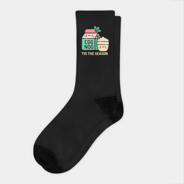 Eggnog Season Socks by HolidayBug
