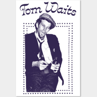 Tom Waits / Retro Style Design Posters and Art