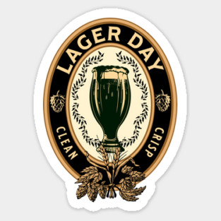 Lager Day beer logo Sticker