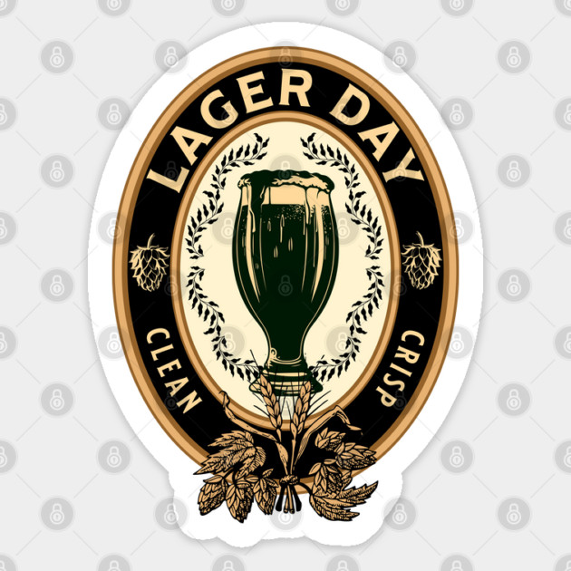 Lager Day beer logo Sticker by HolidayBug