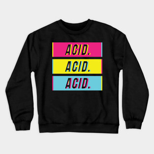 Techno Acid Style Crewneck Sweatshirt