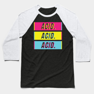 Techno Acid Style Baseball T-Shirt