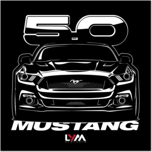 S550 2015-2023 Ford Mustang GT Posters and Art