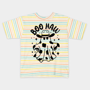 Boo Haw Cowboy Ghost Halloween Kids T-Shirt
