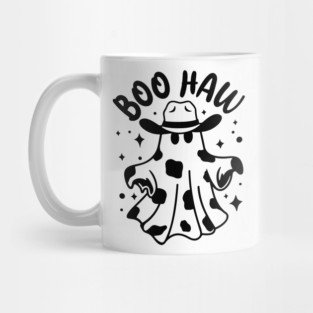 Boo Haw Cowboy Ghost Halloween Mug