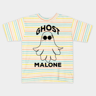 Funny Ghost Malone Cool Halloween Kids T-Shirt