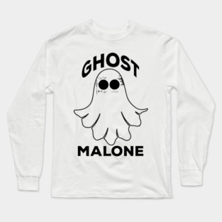 Funny Ghost Malone Cool Halloween Long Sleeve T-Shirt