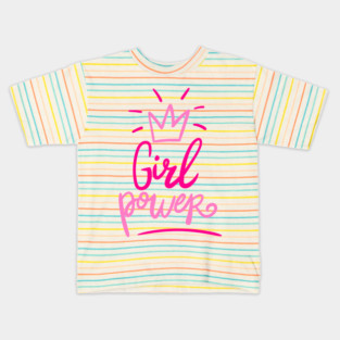 All Pink Fantastic Girl Power Kids T-Shirt
