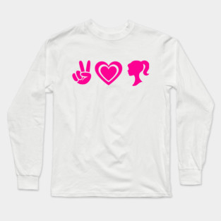 Peace Love Pink B Long Sleeve T-Shirt