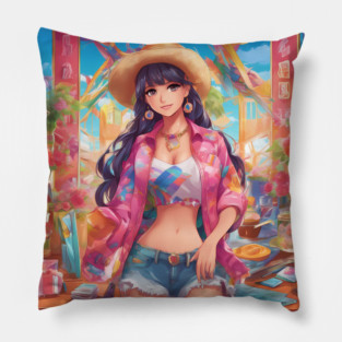 Cosmic Chronicles Anime Fashion Pillow