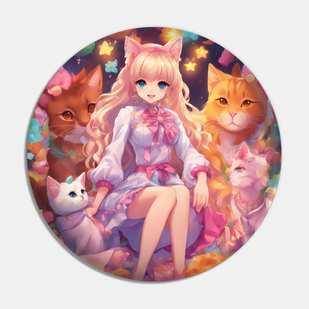 Cattastic Anime Tales Pin by animegirlnft