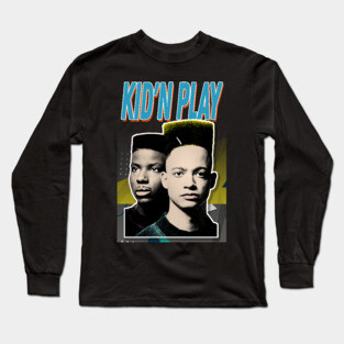 Kid 'N Play 90s Aesthetic Design Long Sleeve T-Shirt