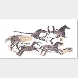 Lascaux Cave Art design Posters and Art