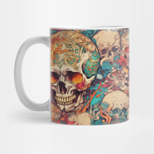 Skull Requiem Death Tattoo Mug