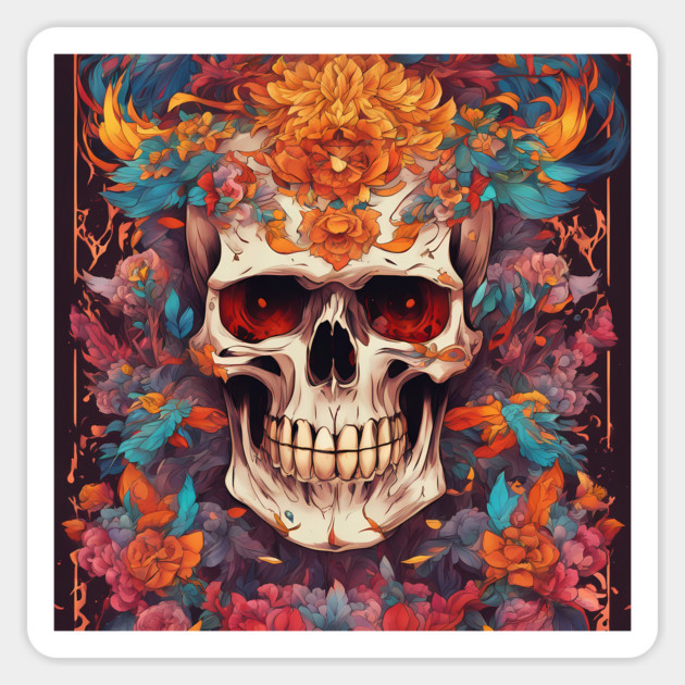 Top Head Cursed Bones Sticker by animegirlnft