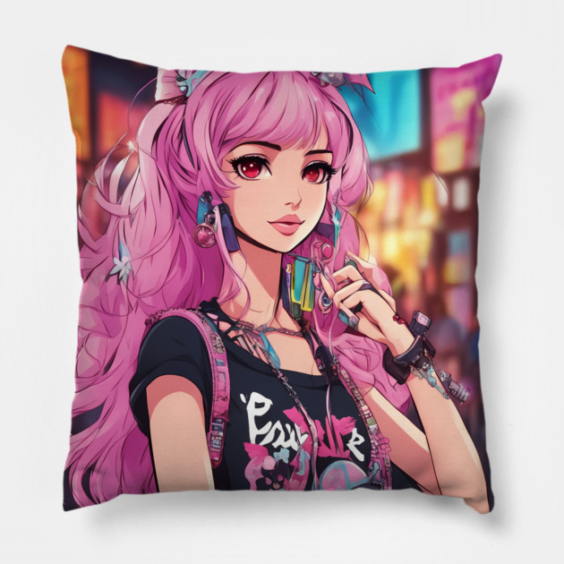 Absidian Beneath Symphony Darkness Pillow by animegirlnft