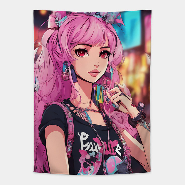 Absidian Beneath Symphony Darkness Tapestry by animegirlnft