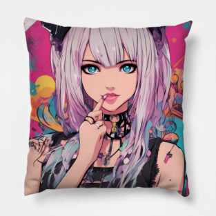 Adventure Demon Style 80s Pillow