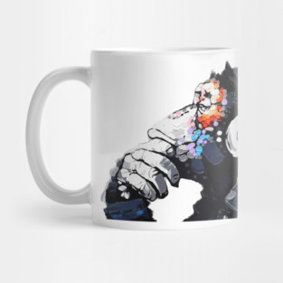 Banksy Music Monkey Mug
