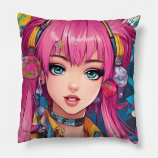Anime Waifu suit kawaii Pillow