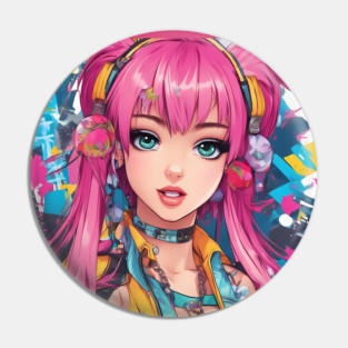 Anime Waifu suit kawaii Pin