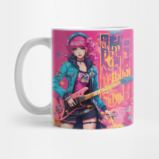 Waifu Guitar Heavy Metal by animegirlnft