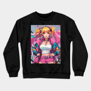 Anime Whisker Warriors Crewneck Sweatshirt