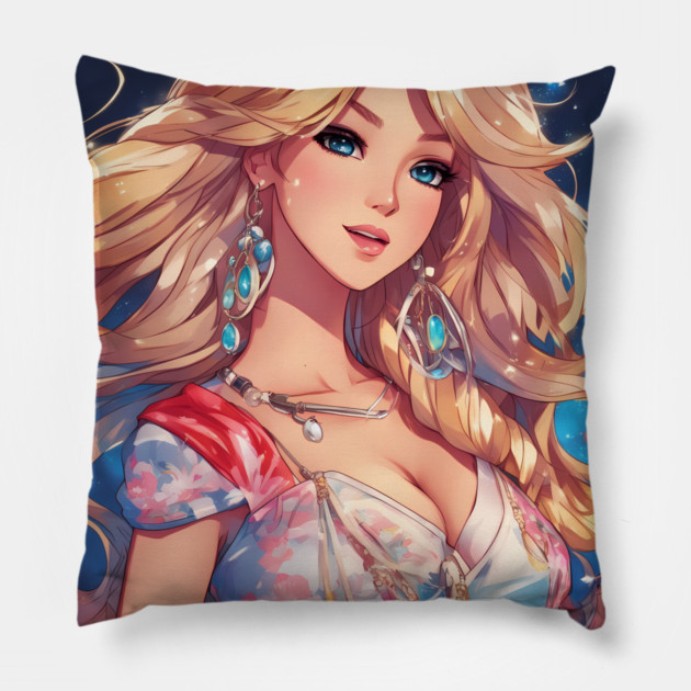 adventure vintage beautiful Pillow by animegirlnft