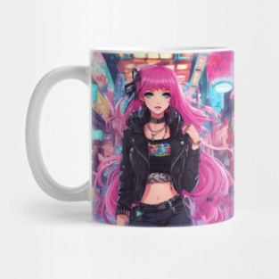 hot pyschedelic  jean sexy anime collorful Mug