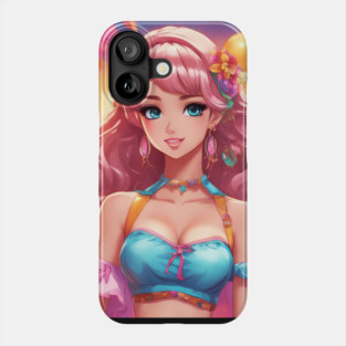Sunset Paradise Anime bikini Phone Case