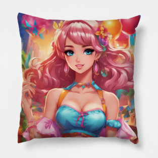 Sunset Paradise Anime bikini Pillow