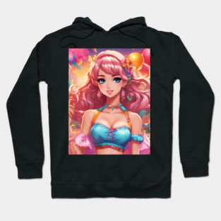 Sunset Paradise Anime bikini Hoodie