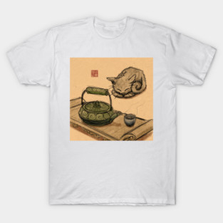 Tea Time Kitten T-Shirt